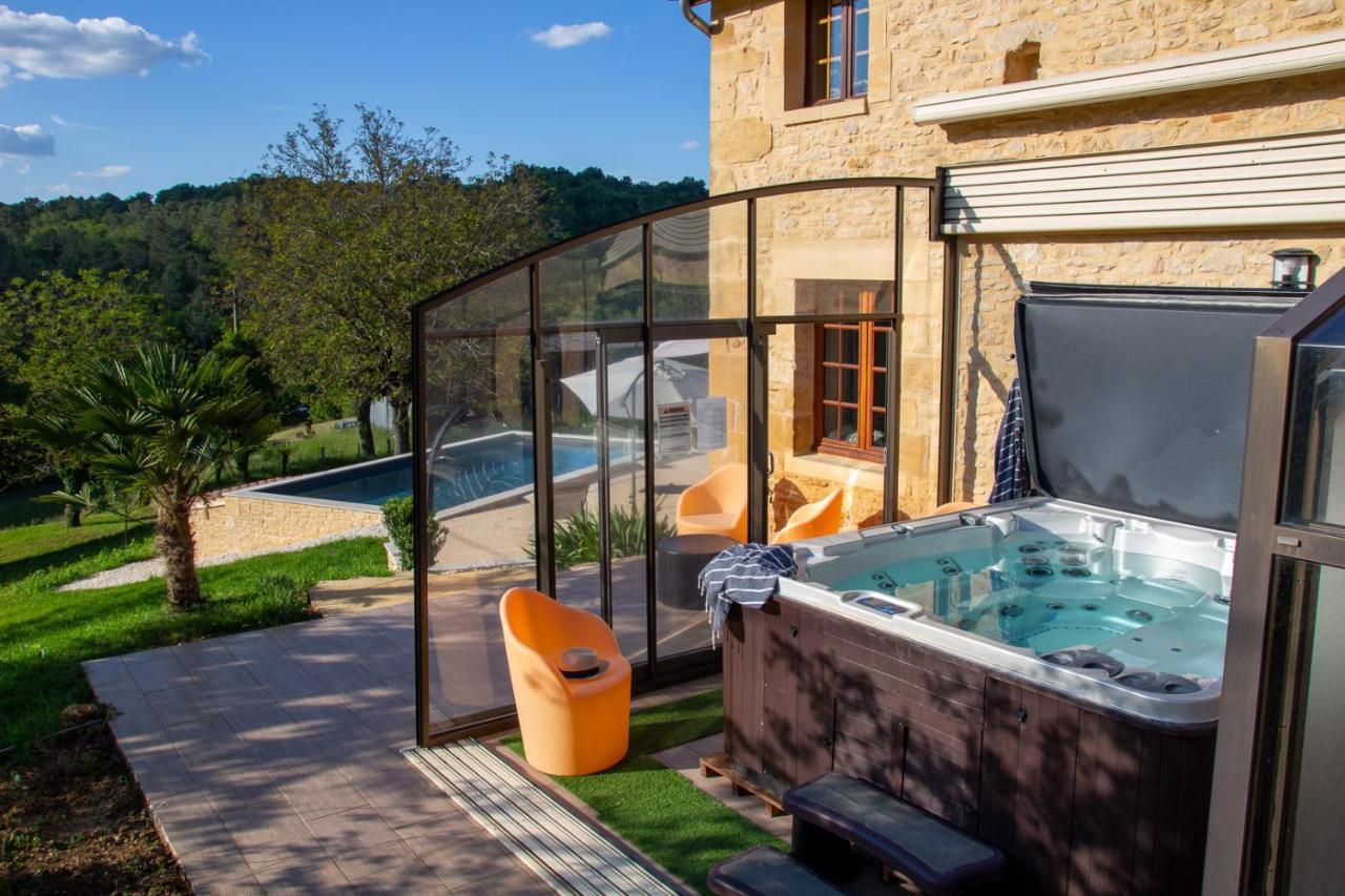 Aux Bories De Marquay, Chambres D'Hotes B&B Avec Piscine Et Spa Pres De Sarlat Zewnętrze zdjęcie