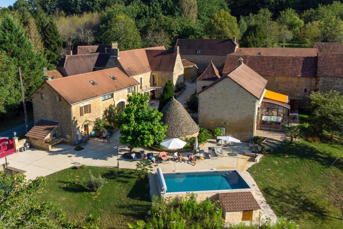 Aux Bories De Marquay, Chambres D'Hotes B&B Avec Piscine Et Spa Pres De Sarlat Zewnętrze zdjęcie